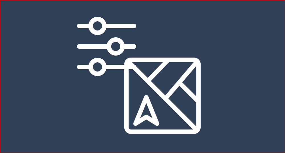 Graphic of a map with icons representing scaling and customization