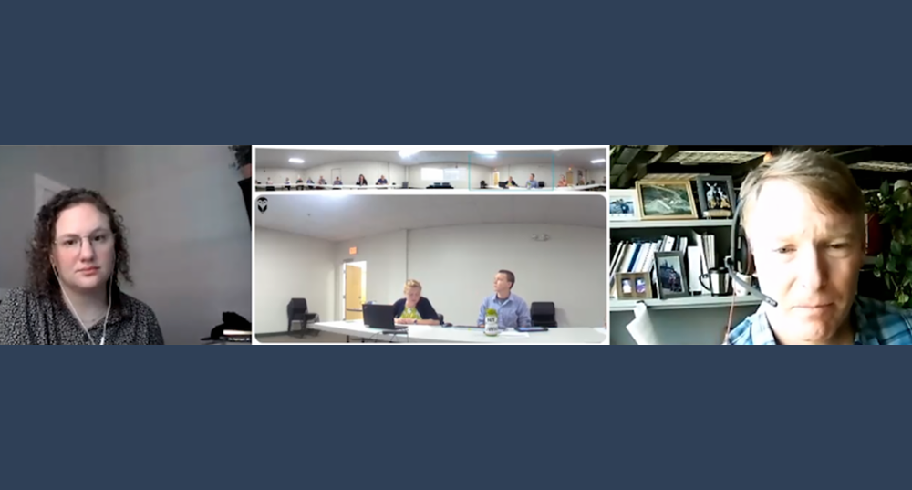 A screenshot of the SRPC Resiliency Committee when it hosted guest presenters via Zoom to discuss drought