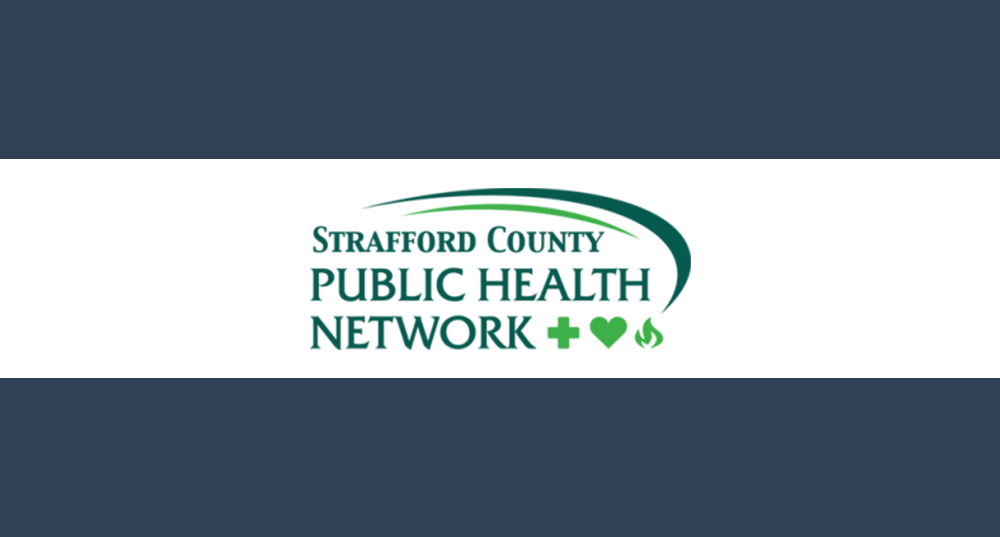 The Strafford County Public Health Network logo which features a medical "plus" symbol