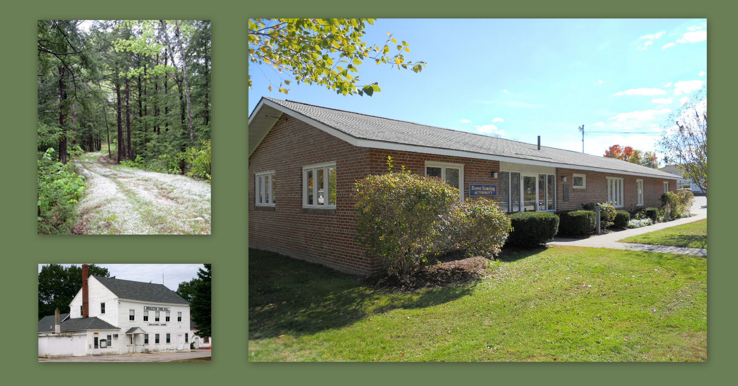 Stitch of photo including the Dover Housing Authority buildinf