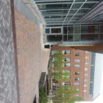 A shot on UNH campus of the new Paul School building