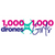 1000 Drones for 1000 Girls logo featuring a graphic drone