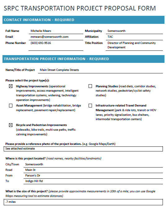 Final Ten Year Plan Project Ranking Information