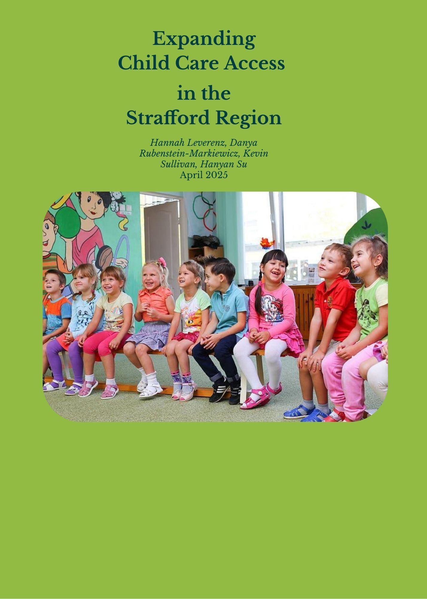 Cover of a childcare presentation