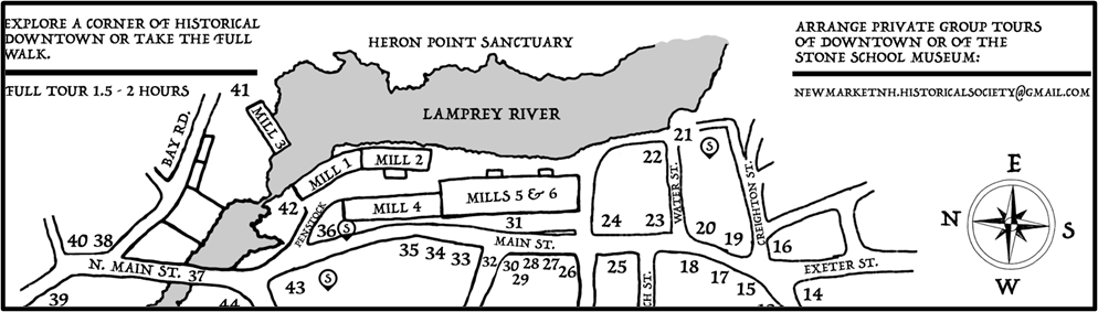 Excerpt from the New Market Historical Society Walking Tour Map