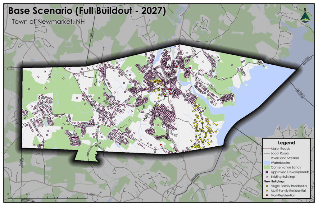 Map of housing development scenario for 2027