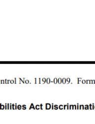 Cover of ADA Complaint Form