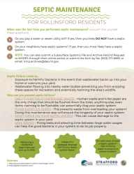 Screenshot of the Rollinsford Septic Flyer