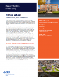 Cover of the EPA Brownfield Success Story for the Somersworth Hilltop School
