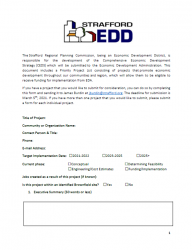 Cover of CEDS 2020 Project Solicitation Form
