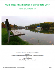 Cover of Hazard Mitigation Plan - Durham 2017