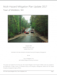 Cover of Hazard Mitigation Plan - Middleton 2017