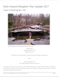 Cover of Hazard Mitigation Plan - Nottingham 2017