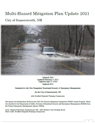 2021 Somersworth Hazard Mitigation Plan cover screeshot