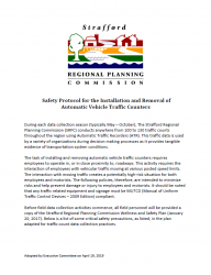Cover of the Safety Protocol for the Installation and Removal of Automatic Vehicle Traffic Counters